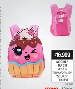 Atomo Conviene Atomó mochila jardín muffin oferta