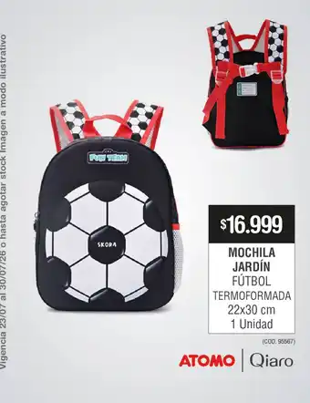 Skora mochila jardin futbol