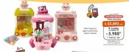 Cooperativa Obrera Mini máquina agarre peluches, varios colores oferta