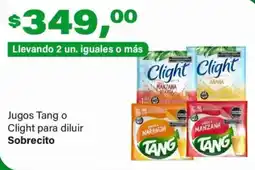 Supermercados Damesco Jugos Tang o Clight para diluir oferta