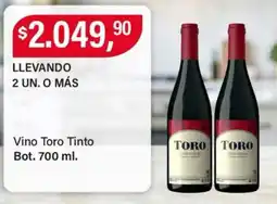 Supermercados Damesco Toro vino tinto oferta