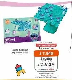 Cooperativa Obrera Stitch juego de mesa, equilibrio oferta