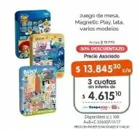 Cooperativa Obrera Juego de mesa Magnetic Play lata varios modelos oferta