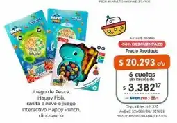 Cooperativa Obrera Happy fish, ranita o nave o juego interactivo happy punch, dinosaurio oferta