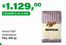 Supermercados Damesco P&P avena instantánea oferta