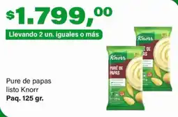 Supermercados Damesco Knorr pure de papas listo oferta