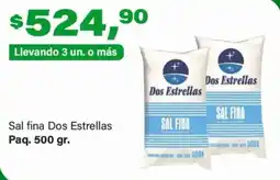 Supermercados Damesco Dos Estrellas sal fina oferta