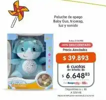 Cooperativa Obrera Baby Gus peluche de apego oferta
