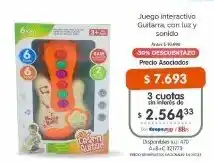Cooperativa Obrera Juego interactivo Guitarra con luz y sonido oferta