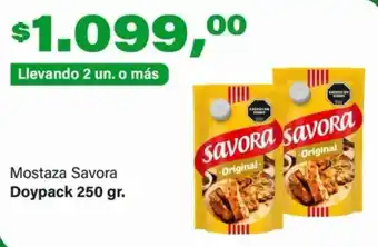 Supermercados Damesco Savora mostaza oferta