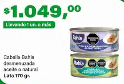 Supermercados Damesco Bahia caballa desmenuzada aceite o natural oferta