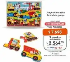 Cooperativa Obrera Juego de encastre de madera, granja oferta