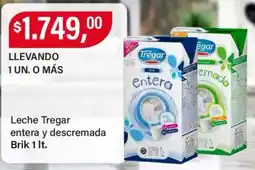 Supermercados Damesco Tregar leche entera y descremada oferta