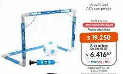 Cooperativa Obrera Arco fútbol AFA, con pelota oferta