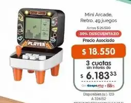 Cooperativa Obrera Mini arcade, retro oferta