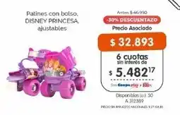 Cooperativa Obrera Disney princesa patines con bolso ajustables oferta