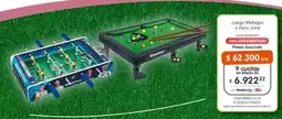 Cooperativa Obrera Metegol o pool mini juego oferta