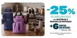 Cooperativa Obrera Mochilas materas oferta