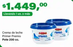 Supermercados Damesco Primer premio crema de leche oferta
