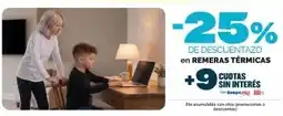 Cooperativa Obrera Remeras térmicas oferta