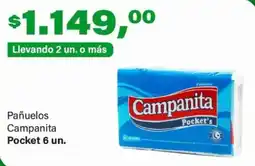 Supermercados Damesco Campanita pañuelos pocket oferta