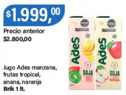 Supermercados Damesco Ades jugo manzana frutas tropical anana naranja oferta