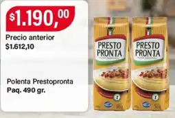 Supermercados Damesco Presto pronta polenta oferta