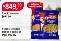 Supermercados Damesco Terrabusi fideos largos o guiseros oferta