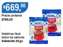 Supermercados Damesco Noel gelatinas todos los sabores oferta