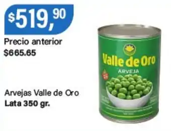 Supermercados Damesco Valle de Oro arvejas oferta