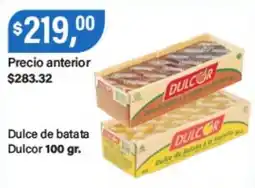 Supermercados Damesco Dulcor dulce de batata a la vainilla oferta