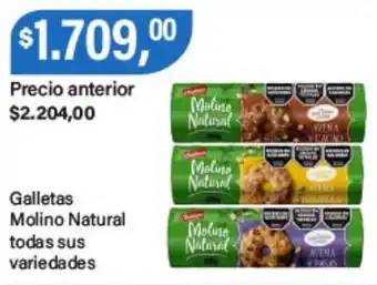 Supermercados Damesco Molino Natural galletas todas sus variedades oferta