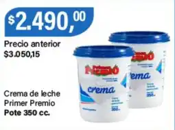 Supermercados Damesco Primer premio crema de leche oferta