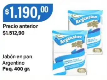 Supermercados Damesco Argentino jabón en pan oferta