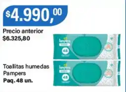 Supermercados Damesco Pampers toallitas humedas oferta