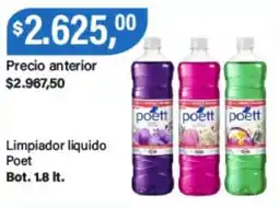 Supermercados Damesco Poett limpiador liquido oferta