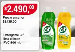 Supermercados Damesco Cif detergente lima o limon oferta