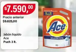 Supermercados Damesco Ace jabón liquido oferta