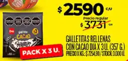 Supermercados DIA Dia galletitas rellenas con cacao oferta