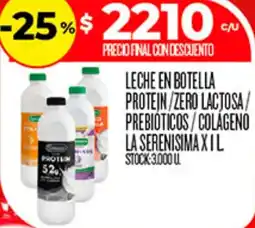 Supermercados DIA La serenisima leche en botella protein/zero lactosa/ prebióticos/colágeno oferta