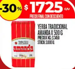 Supermercados DIA Amanda yerba tradicional oferta