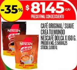 Supermercados DIA Nescafé dolca cafè original/suave crea tumundo oferta
