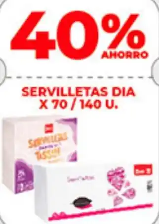 Supermercados DIA Dia servilletas oferta