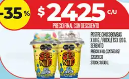 Supermercados DIA Serenito postre chocobombas oferta