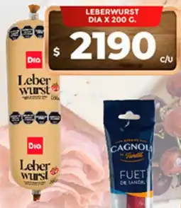 Supermercados DIA Dia leberwurst oferta