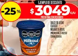 Supermercados DIA Milkaut dulce de leche clasico oferta