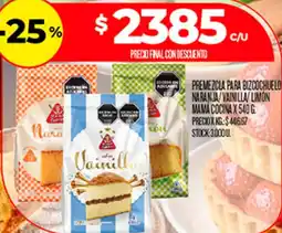 Supermercados DIA Mama cocina premezcla para bizcochuelo naranja/vainilla limon oferta
