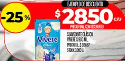 Supermercados DIA Vivere suavizante clásico oferta