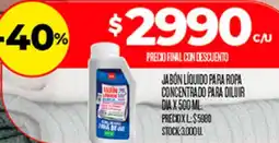 Supermercados DIA Dia jabón líquido para ropa concentrado para diluir oferta