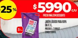 Supermercados DIA Dia jabón líquido para ropa oferta